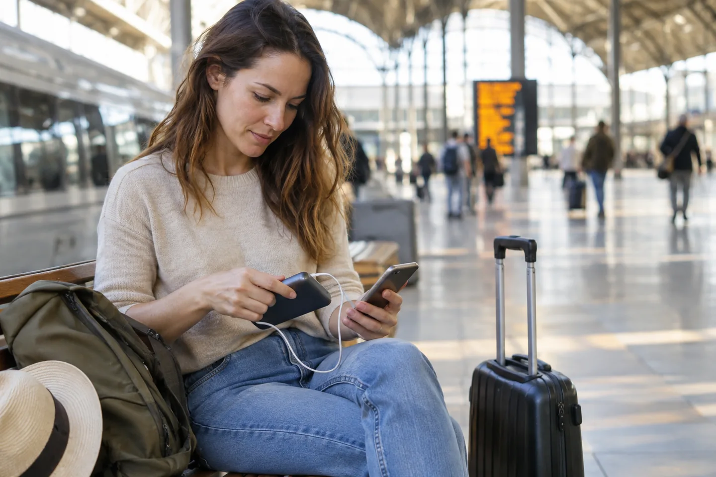 Lifestyle scene for Portable Chargers That Make Sense for Day Trips