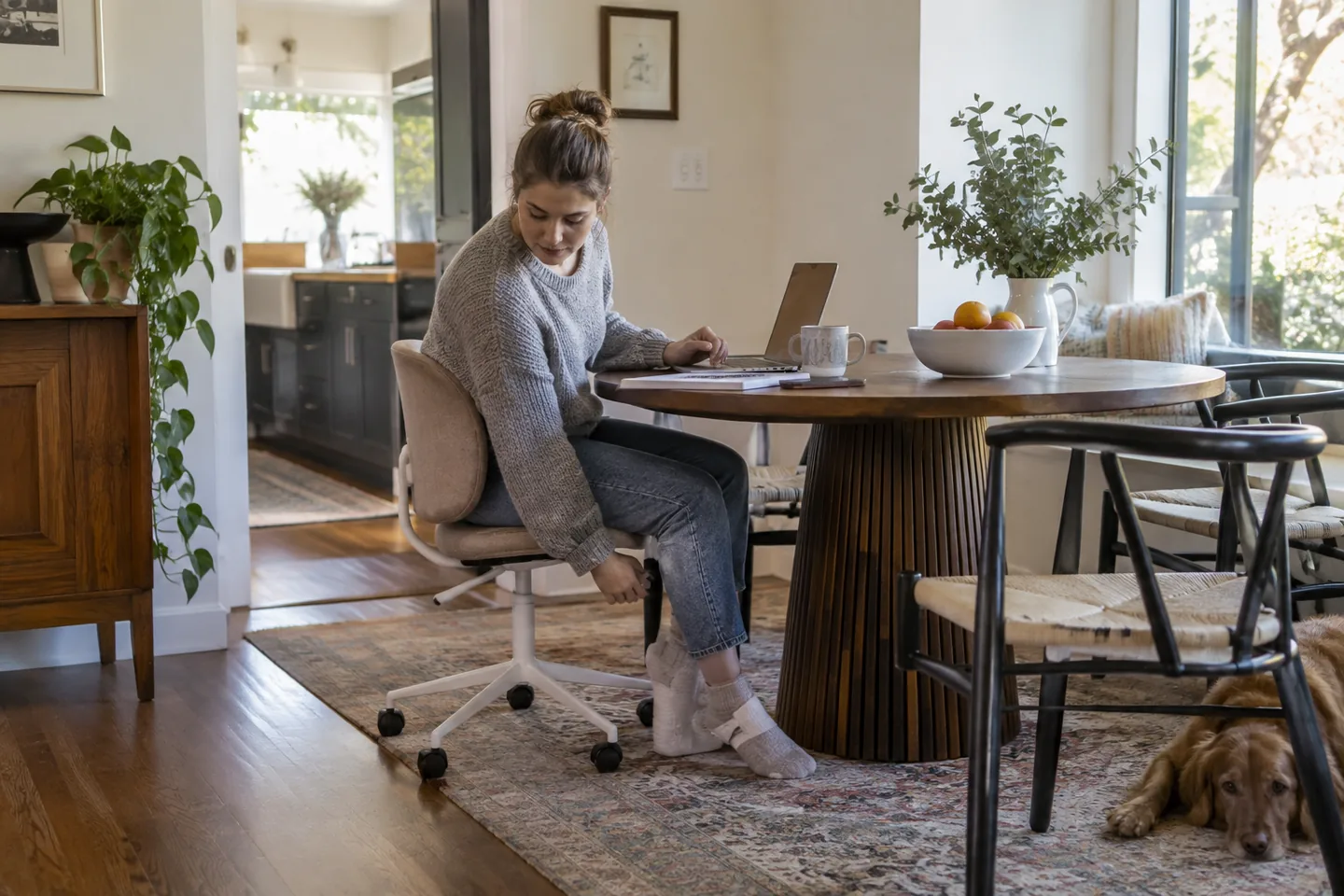Lifestyle scene for Desk Chairs for Compact Home Offices