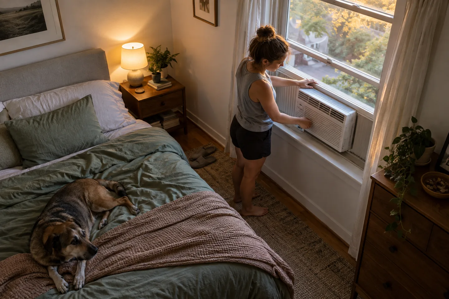 Lifestyle scene for Window Air Conditioners for Bedrooms