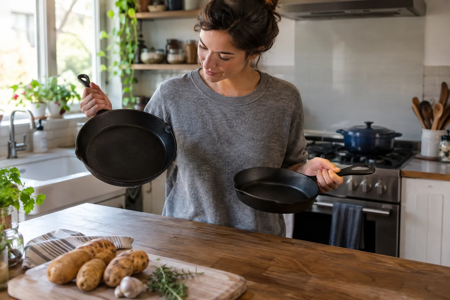 Lifestyle scene for A First Cast-Iron Skillet Without the Mystery