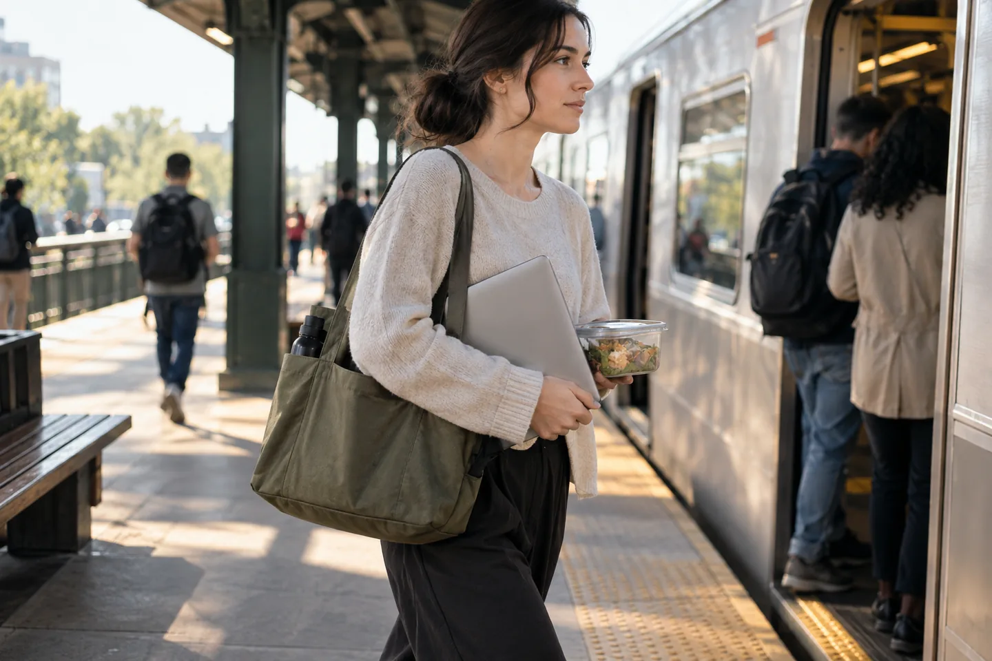 Lifestyle scene for Tote Bags That Survive the Daily Commute