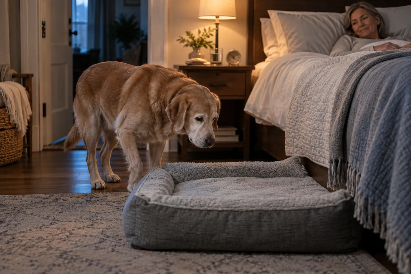 Lifestyle scene for Dog Beds for Older Dogs and Stiff Joints